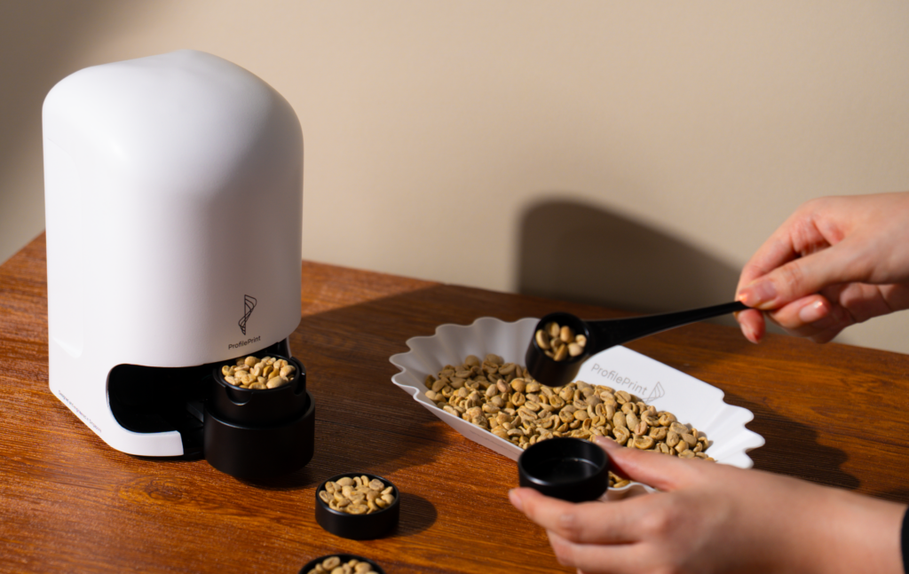 Mini Beluga Scanning Raw Coffee Beans